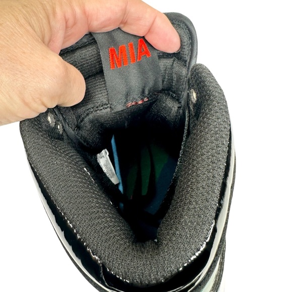 SoleFly x Jordan 1 Retro High Sneakers Patent Art Basel Miami  Black SZ. 8.5 - Picture 16 of 16